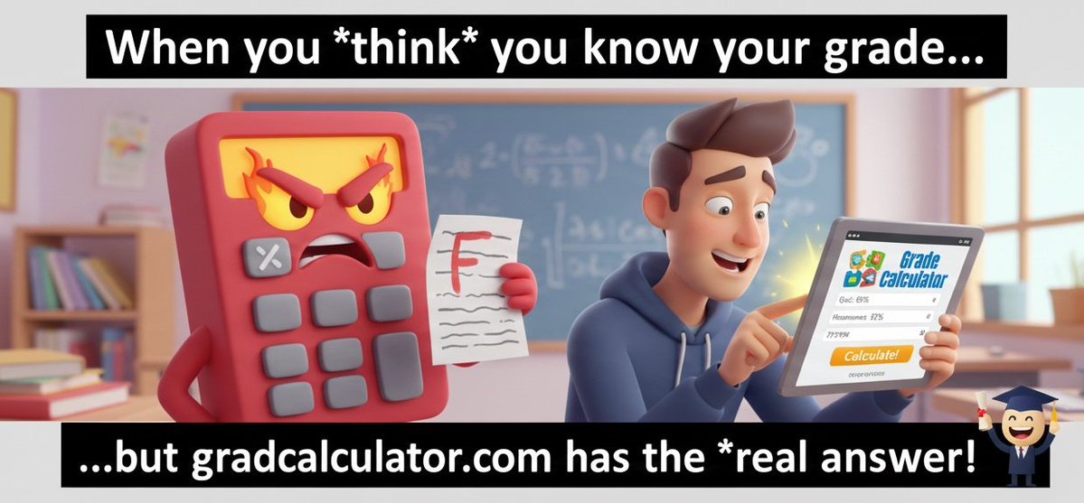 GradCalculator's tweet image. Maximize your academic potential with our FREE Gradecalculator.com✨ Quickly input assignments &amp;amp; weights to know your current grade and what&apos;s needed. Visit us today! [Your Website Link Here] #SchoolHacks #GPA #LearnMore