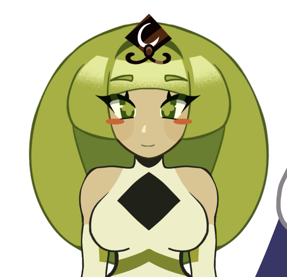 Drawing green tea mousse in a different art style...💭 I love her so much INEEDHER