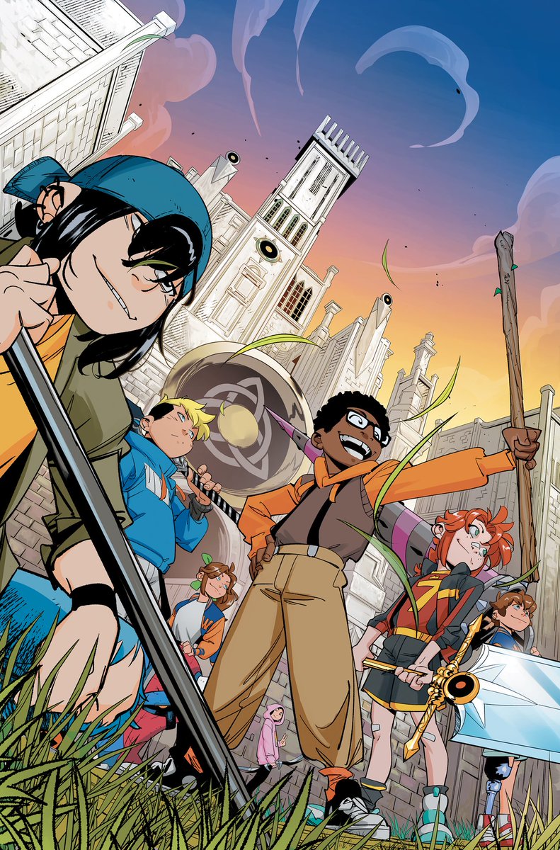 C.o.R.T. #4 cover, coming this December!
Colors by <a href="/rainberedo/">Rain Beredo</a> 
<a href="/DCOfficial/">DC</a> 
#CoRT #ChildrenOfTheRoundTable