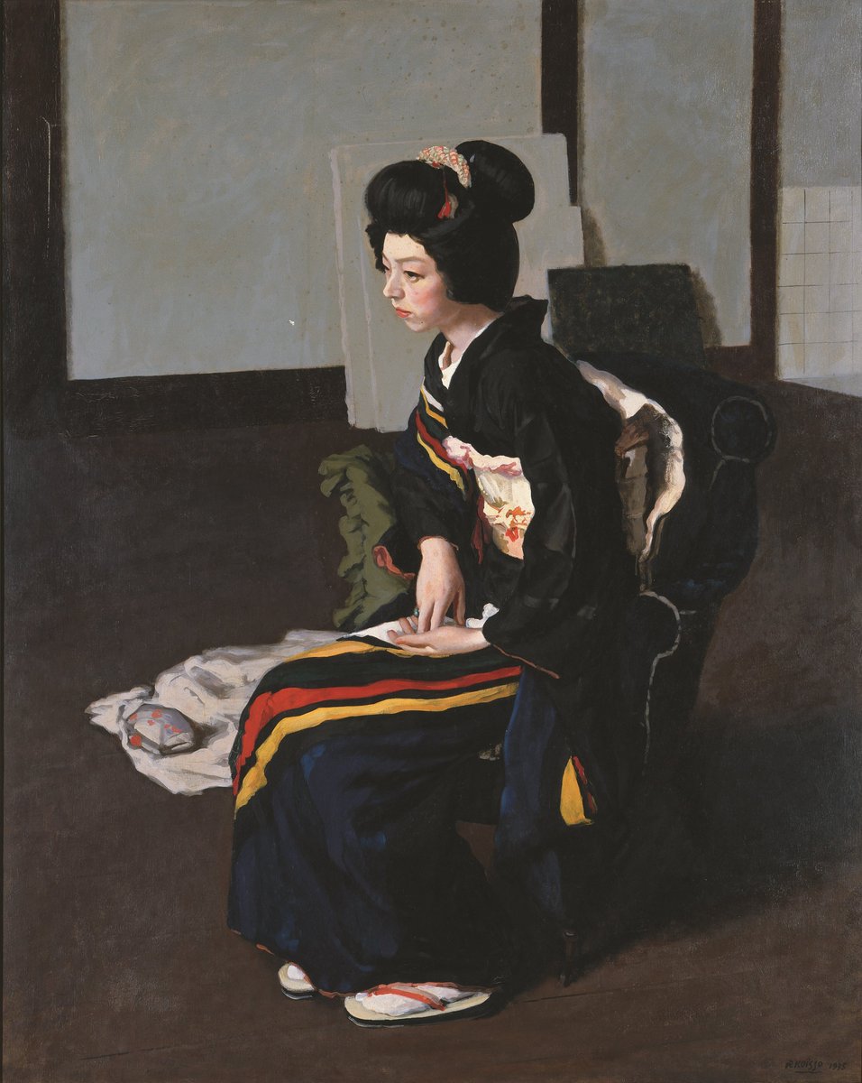 小磯良平 幻の名作「日本髪の娘」90年ぶり里帰り／ 1935年に発表され