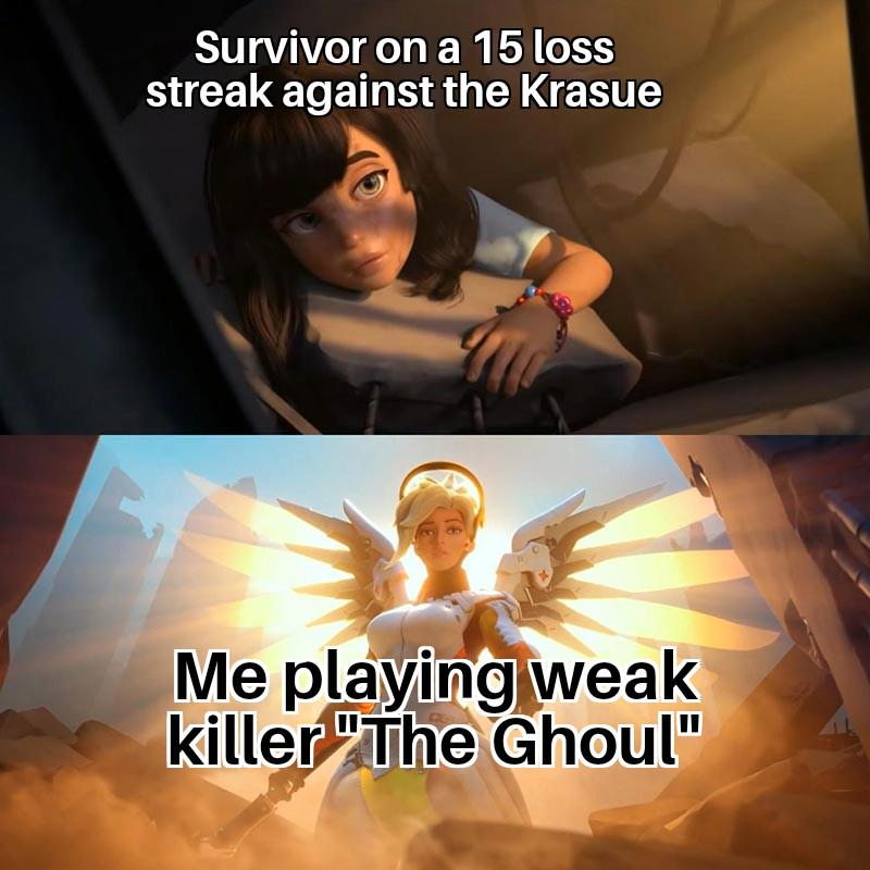 Not all heroes wear capes. You're welcome | #DeadbyDaylight 

🔗 Friponou