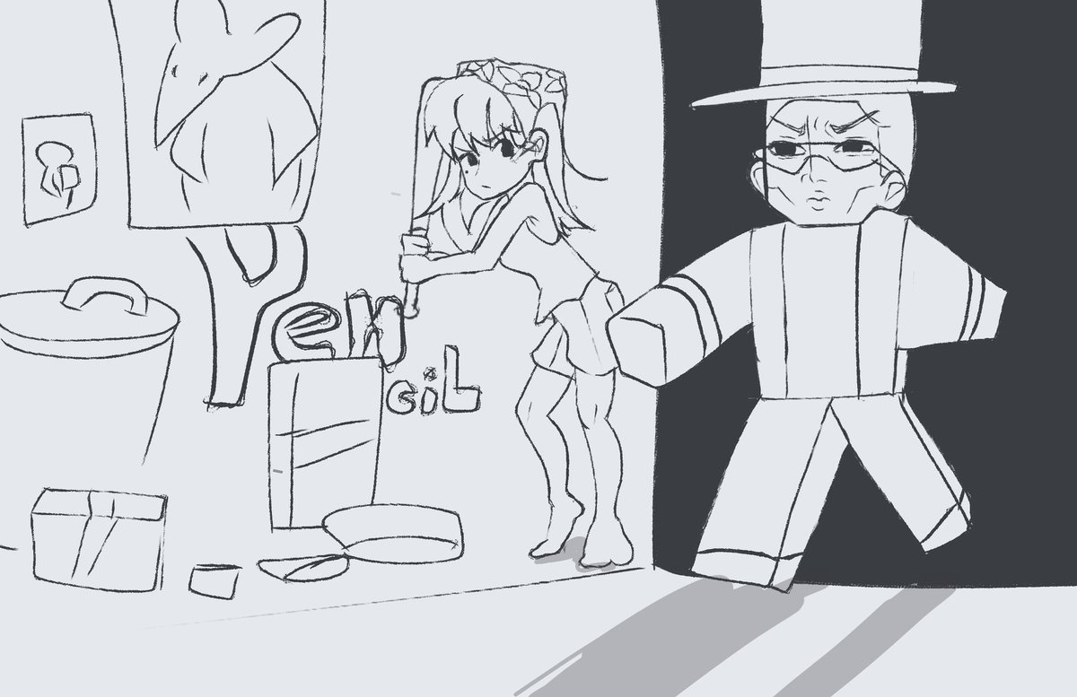 Pencil_Sai's tweet photo. เตรียมตัวตายสะ ไอ้เหลี่ยม Roblox https://t.co/3J2Lr3KkhI