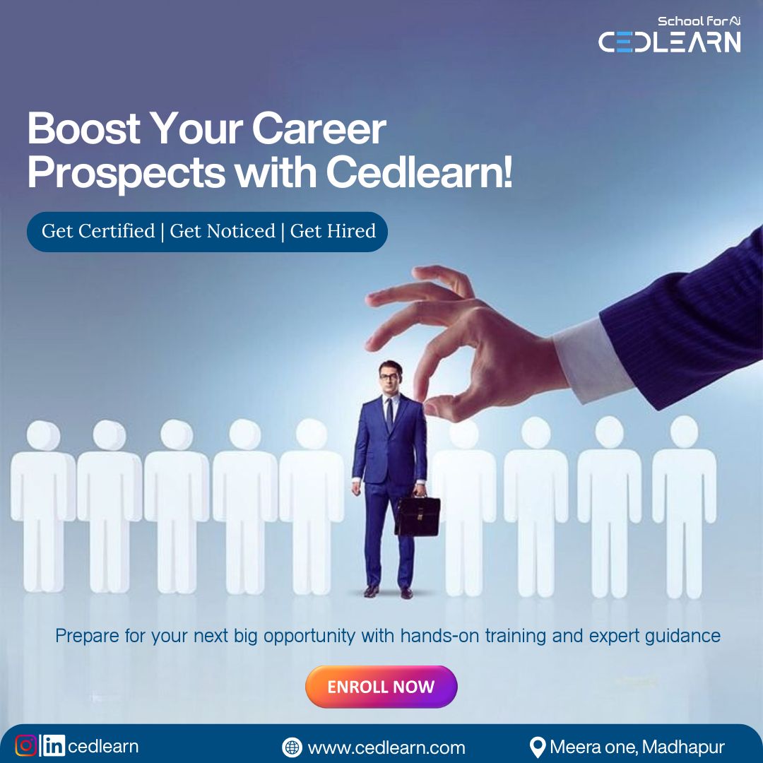 cedlearn's tweet image. Boost your career prospects with Cedlearn!
Get certified, get noticed, and get hired with hands-on training + expert guidance.
Your dream job is just one enrollment away.

#Cedlearn #CareerGrowth #GetHired #JobReady
