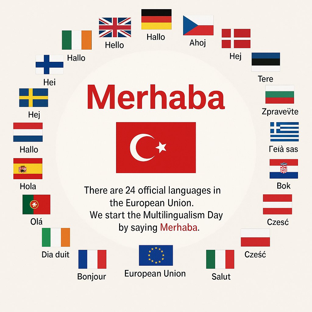 3 yıl önce #DilAğacı kapsamında Brüksel’de düzenlediğimiz Türkçe Öğretimi Sempozyumu #AvrupaDillerGünü’ne denk gelmişti.
Bugün projemizi “İyi Uygulama Örneği” etiketiyle tamamlamanın gururunu yaşıyoruz. 
🇹🇷 Türkçe, Avrupa’da milyonların kültürel köprüsü ve en büyük gücüdür.