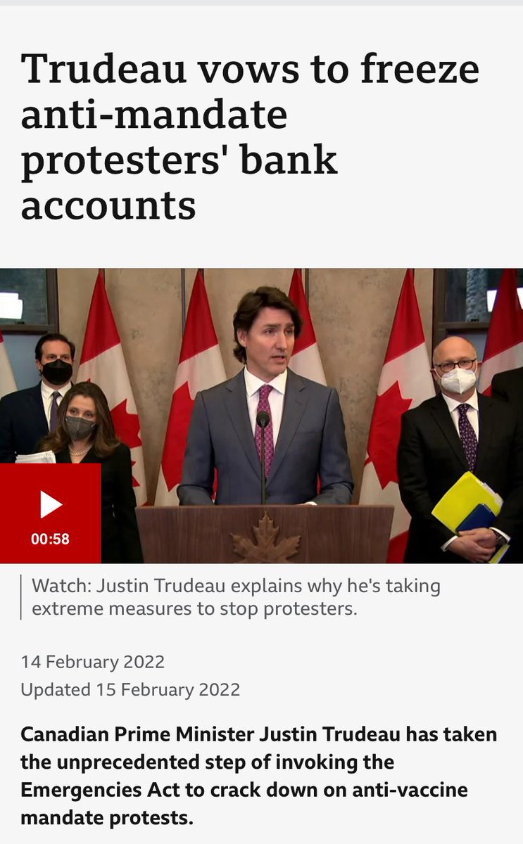 Remember February 2022? When granny had her bank account frozen because she gave a few bucks to support the trucker protest?

Never give your government more power than they have already taken!