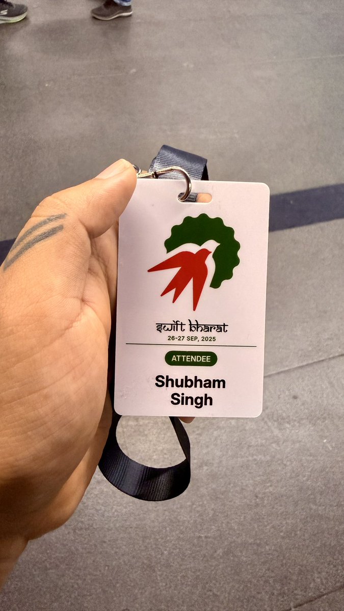 Shubham_iosdev's tweet image. Kicking off the Swift Bharat event with an amazing start ✨
The energy here is unreal!
@swiftbharat