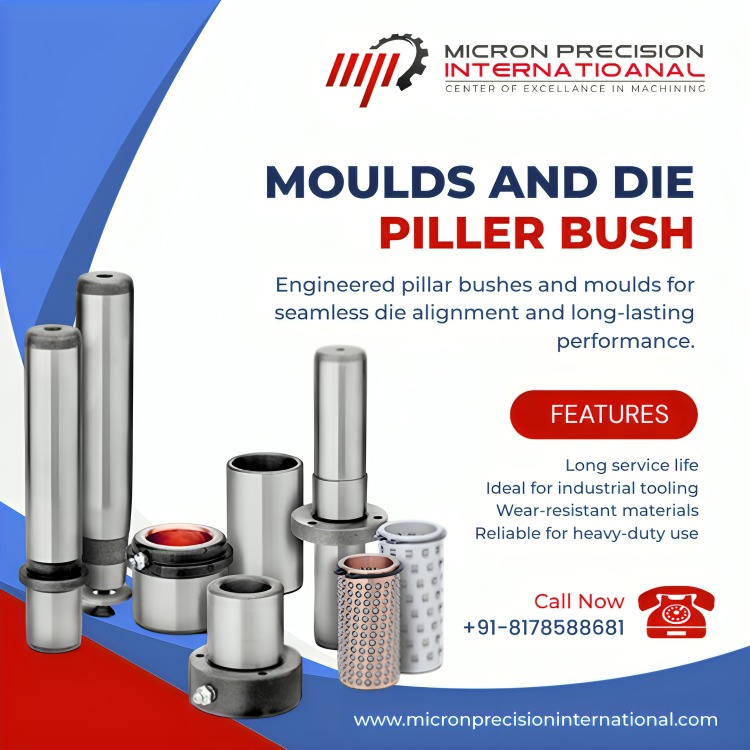 MicronP55's tweet photo. ⚙️ Precision that drives performance!
At Micron Precision International, we deliver engineered pillar bushes and moulds for seamless die alignment.
📞 Call Now: +91-8178588681
🌐 https://t.co/k4Ja5LjxIU
#MouldsAndDies #PillarBush #IndustrialTooling #EngineeringSolutions https://t.co/CWOUWmfBKP
