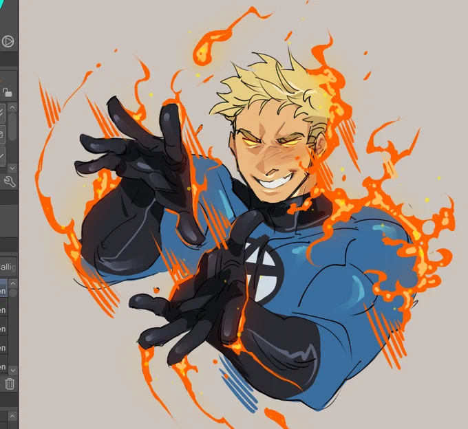 slapped some color on him