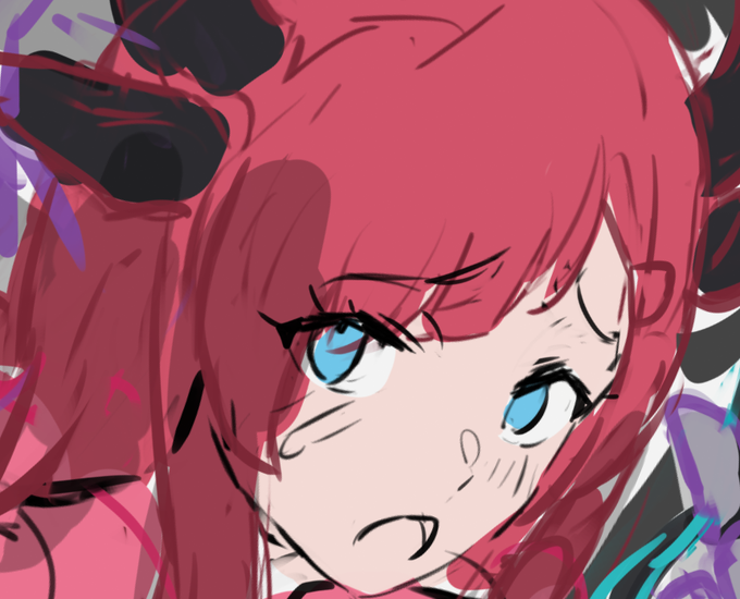 次の渋用予定、大まかなカラーラフまで。本日更新予定のFANBOX,Fantia限定コンテンツの更新後に制作再開。 