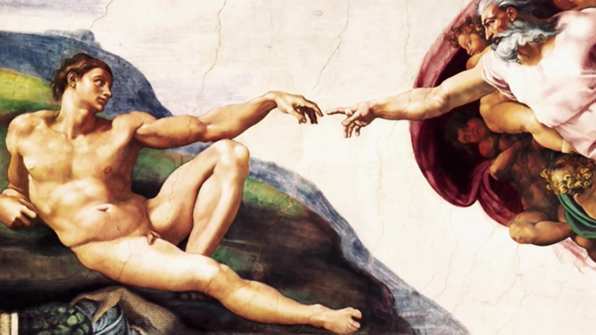 Das kam mir in den Sinn!Z.Zeit wird von Theologen diskutiert, ob im Menschen eine NATÜRLICHE RELIGIOSITÄT oder SEHNSUCHT NACH GOTT vorhanden ist und -anders als z.B.bei K.Rahner-bestritten. Entscheidend ist aber,dass GOTT SEHNSUCHT NACH DEM MENSCHEN HAT. Das Bild sagt JA und SEHR