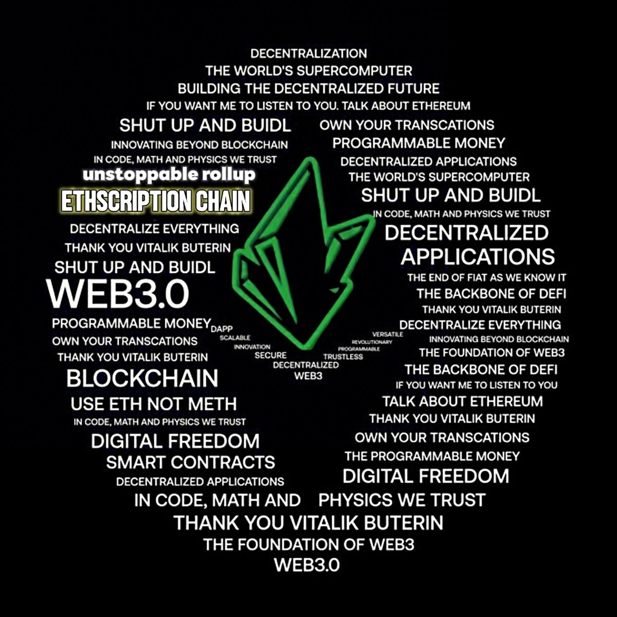Another great day, another step closer to the Ethscriptions upgrade launch.

As long as Ethereum runs, calldata assets remain — immutable, permanent, and secured on Ethereum mainnet.

The first. The only. Ethscriptions.

#eths #ethscriptions