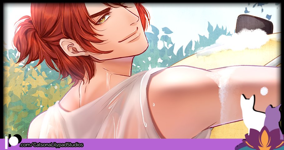 Myka's getting a little soapy with Adrian's car this Spring on P@treon 🧽🚗