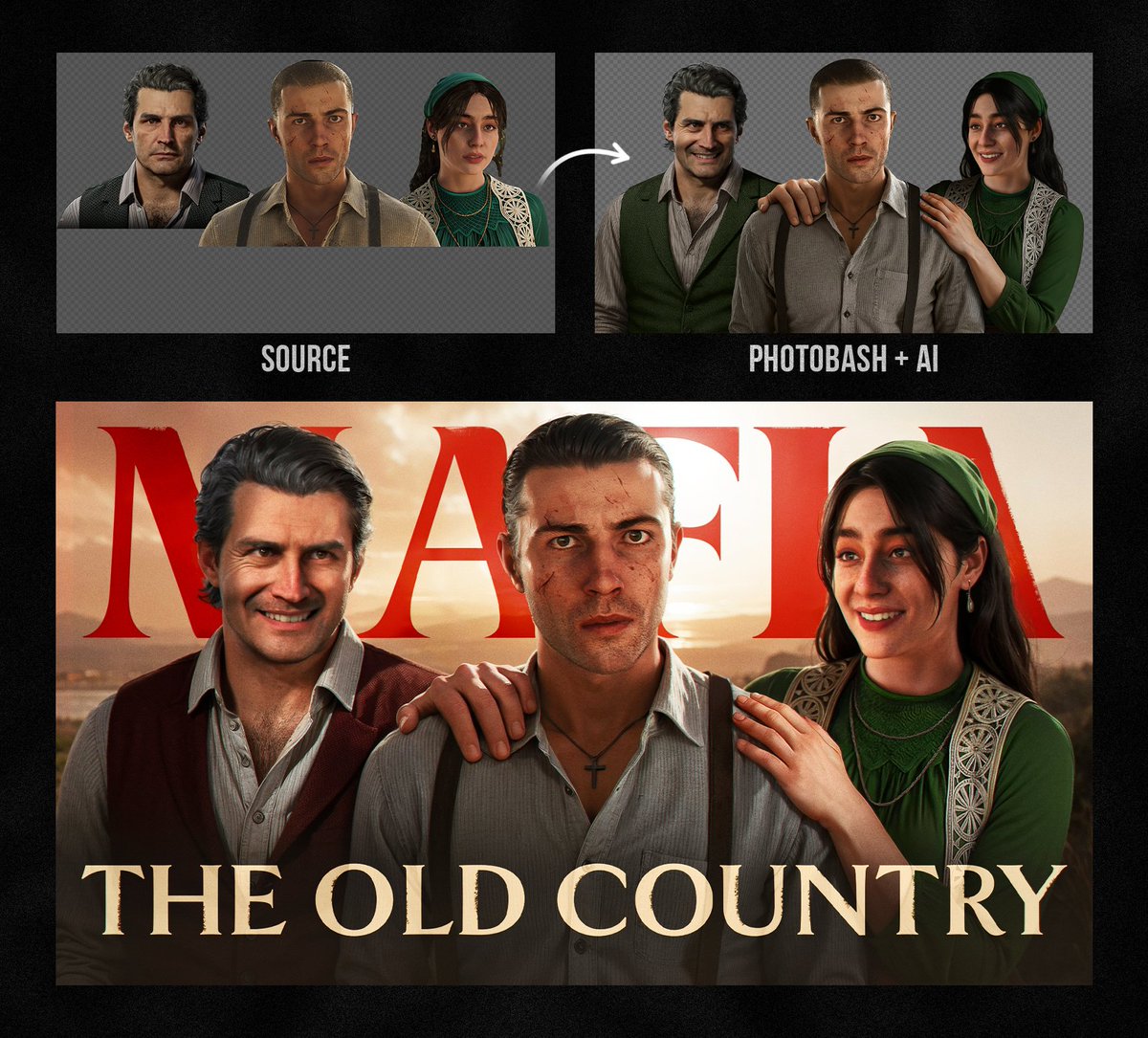 Ogannisyan_dsgn's tweet image. Lately, there have been a lot of thumbnails for the new &quot;Mafia&quot;.

Here’s one of them.👇🏻

#YouTubeThumbnail #YouTubeDesign #DesignForYouTube