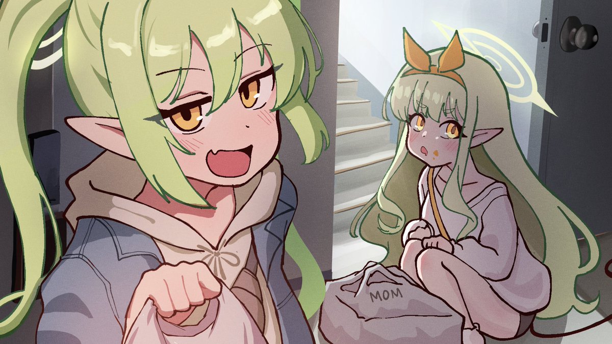 피자 포장해온 노조미