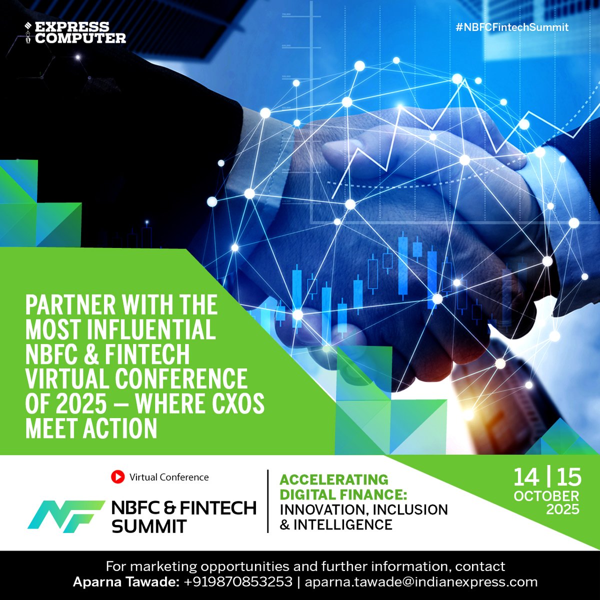 ExpComputer's tweet image. Partner with the Most Influential #NBFC & #Fintech #VirtualConference of 2025 --- Where CXOs Meet Action
#NBFCFintechSummit 2025 ~ Accelerating Digital Finance: Innovation, Inclusion & Intelligence
📝 Register Now: t.ly/14nbfcX
📅 14th & 15th October 2025
📌…