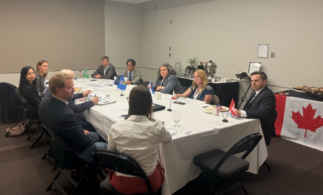 DustyAJohnsonCO's tweet image. It has been an honor to represent #CoLeg by joining a Carbon Capture Study Tour in Canada &amp;amp; discussing #energy. Also met about fostering CO &amp;amp; Canada&apos;s relationship, #trade, ag &amp;amp; ed. 🇺🇸🇨🇦 Thank you @GAC_Corporate &amp;amp; @CanCGDenver for hosting this informative trip in Edmonton, AB.