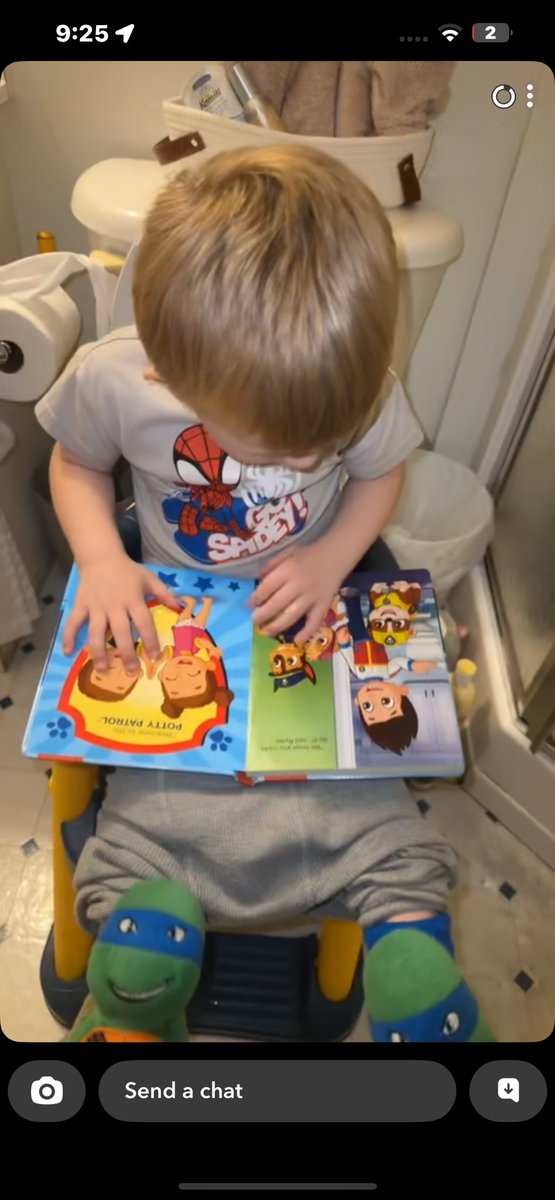 My grandson Tovan is growing fast. He’s into potty training and he looks pretty relaxed here. #toddler #pottytraining #grandson