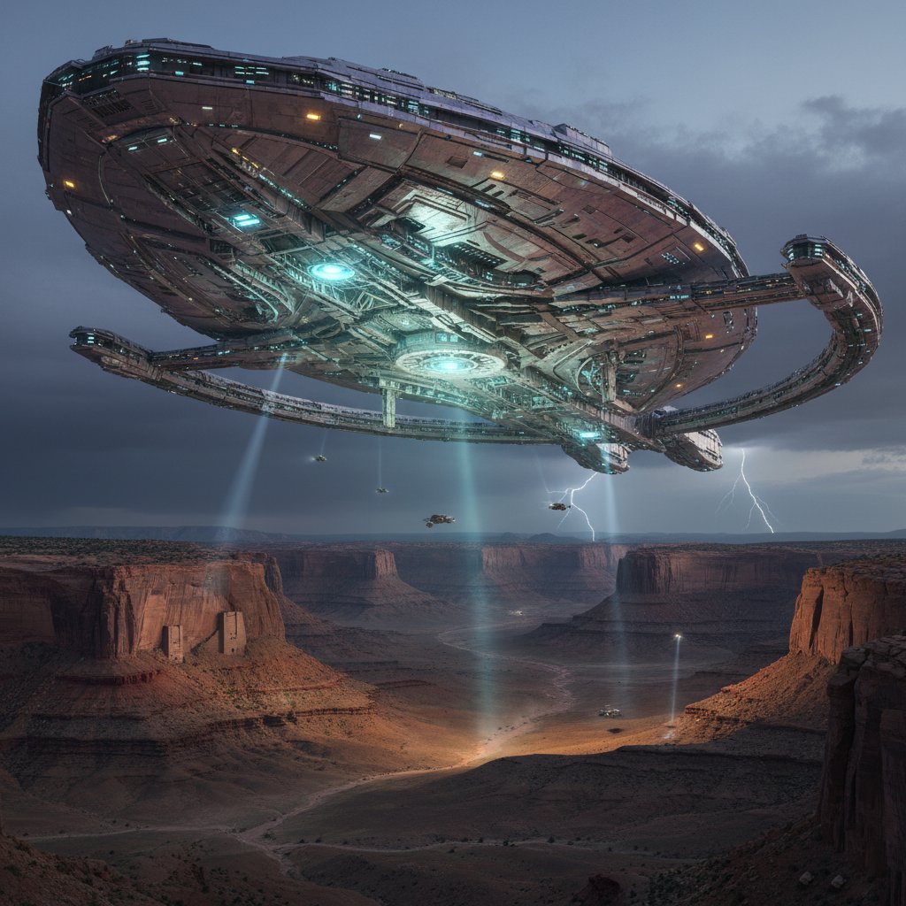 canyonmoongal's tweet image. QT with your Alien Spaceship art