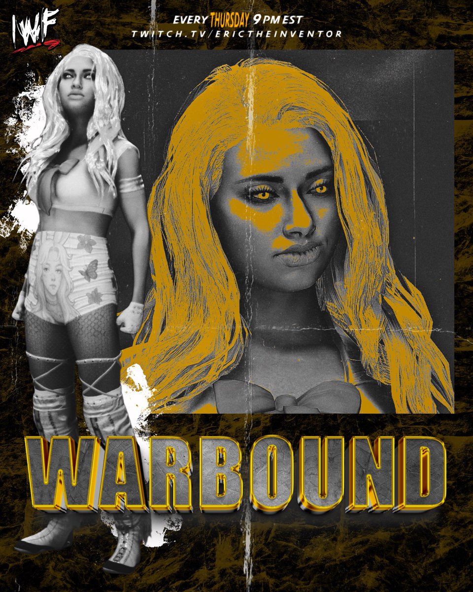 IWFUniverse's tweet image. HERE WE GO‼️
#ThursdayNightWARBOUND STARTS NOW! 🟡

@JJClown267484 SINGLES ACTION - @MadisonDawnIWF LOOKS TO BOUNCE BACK - @DannyMills_1 RETURNS TO THE RING - @WBusterIWF HAS AN ‘IKI’ PROBLEM + MORE! 👀

HIT THE MERCH BOOTH - GET TO YOUR SEATS! 
twitch.tv/erictheinventor