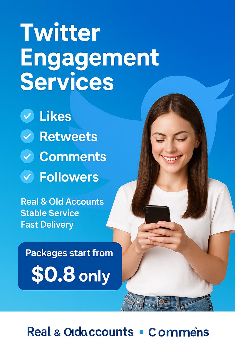 🔥 Twitter Services Available 🔥
✔️ Likes | Retweets | Comments | Followers
✔️ Old &amp; Real Accounts Only
✔️ Safe &amp; Fast Delivery

📩 Inbox Now!

#Twitter #Services #Likes #Retweets #Comments #Followers #SocialMedia #Promotion