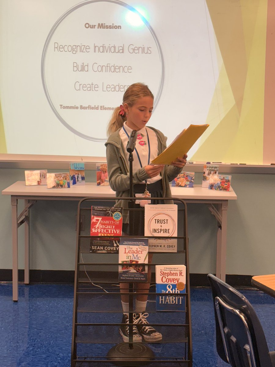 Skudnig's tweet image. Student Lighthouse taught Leadership Marco all about @TommieBarfield Elementary on their education focused day. We are so proud of our leaders. Thank you Leadership Marco for visiting.