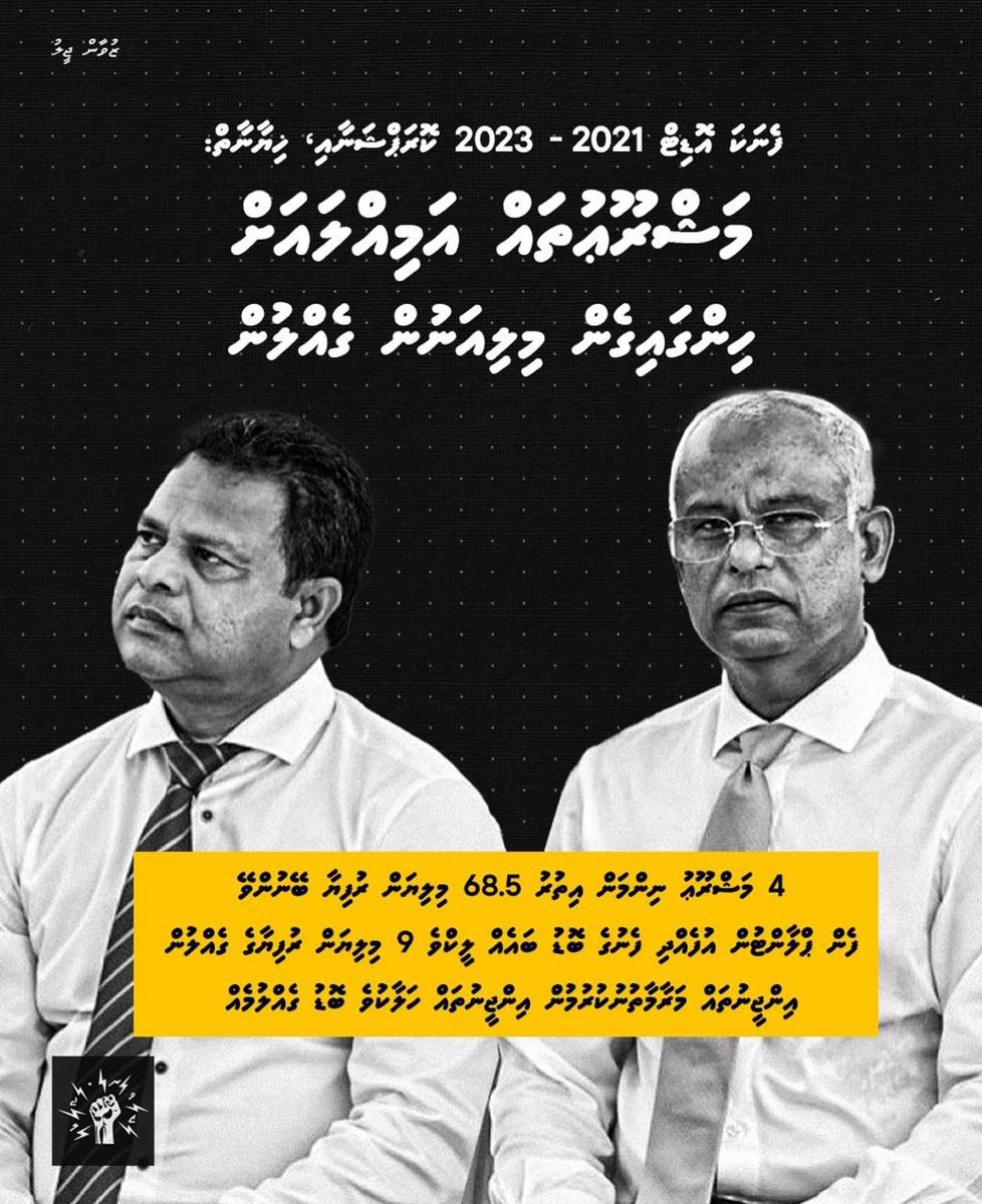 ‼️ އެމްޑީޕީ ފެނަކަ ބޮޑު ވައްކަން

މިއީ އެންމެ ކުންފުންޏަކުން <a href="/MDPSecretariat/">MDP Secretariat</a> ލޫޓުވާލިވަރު. މިވަގުންގެ ޖަގަޑާ ހައްޔަރުކޮށް ޙައްޤު އަދަބުދިނުން އަވަސްކުރުމަށް ކަމާބެހޭ އިދާރާތަކަށް ގޮވާލަން!!

ރާއްޖޭގެ ތާރީޚުގައި ދައުލަތުގެ ކުންފުންޏަކުން މިހާތަނަށް ކުރި އެންމެ ބޮޑު ވައްކަން