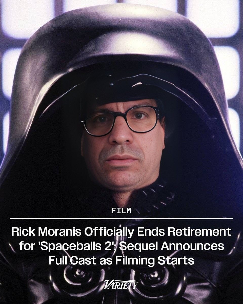 It's official!  Rick Moranis is officially coming out of retirement to return as Dark Helmet in SPACEBALLS 2.

In theaters 2027. #AMCTheares
#Spaceballs2 $AMC