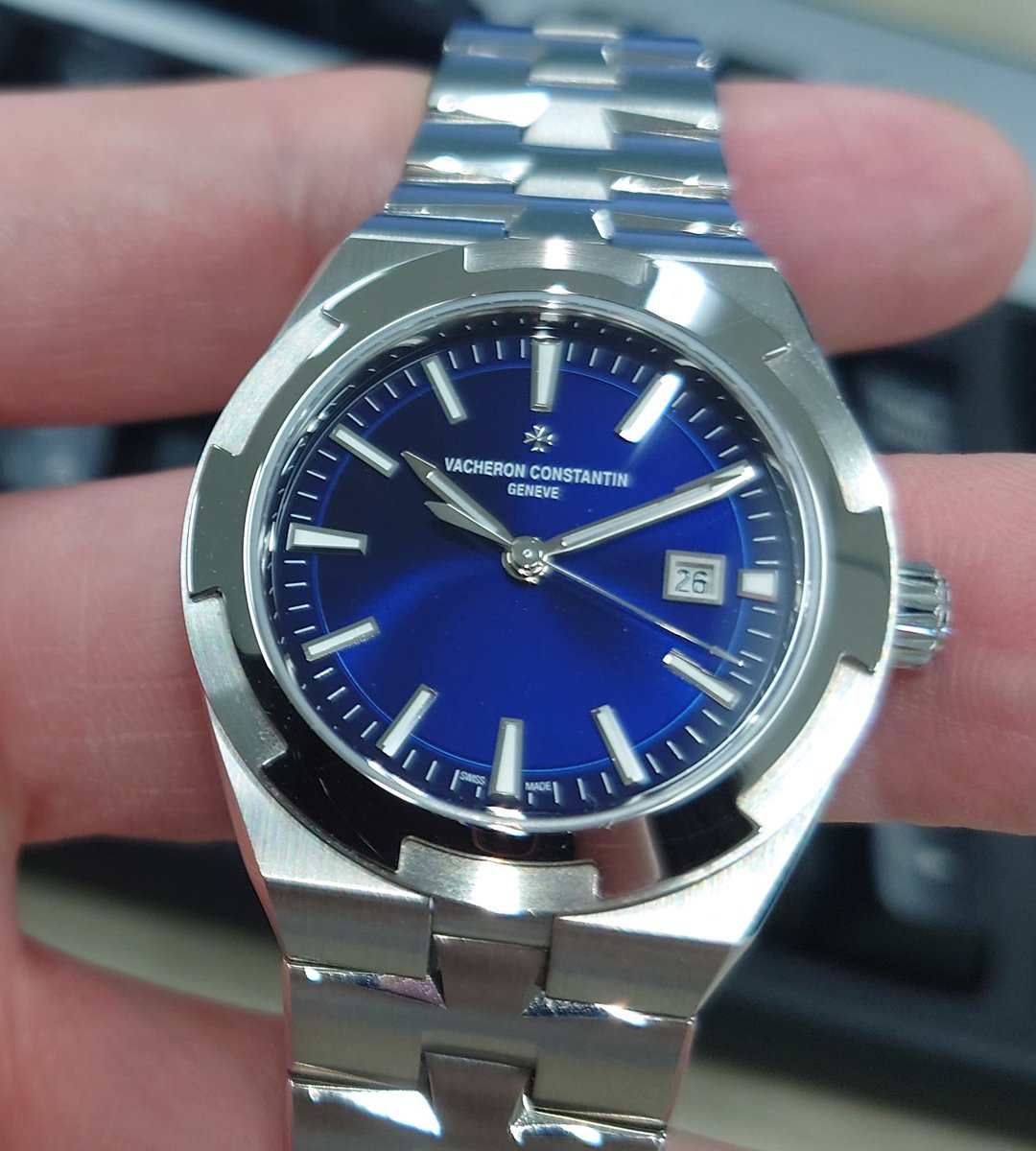 とけいさん Rolex 6694 1974s SS Oysterdate Blue Dial 1225/1220(Manual