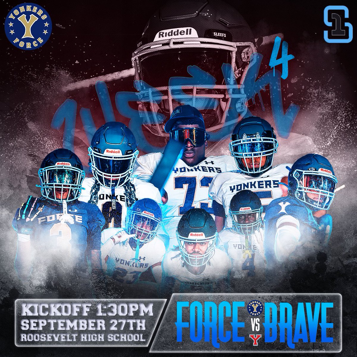 Yonkers Force vs Yonkers Brave

⏰1:30 pm 
📍Roosevelt HS 
🎟️ Tickets $5 
<a href="/YPS_Athletics/">Yonkers Public Schools Athletics</a> <a href="/PrincipalNaber1/">Principal Naber</a> <a href="/lohudsports/">lohud sports</a> <a href="/hoopsmbd/">Mike Dougherty</a> <a href="/KDJmedia1/">Kevin Devaney Jr.</a> <a href="/YMA_PKthrough12/">YONKERS MONTESSORI ACADEMY</a> <a href="/GortonHS/">Gorton High School</a> <a href="/YonkersPBA/">Yonkers PBA</a> <a href="/YonkersSchools/">Yonkers Public Schools</a> <a href="/RcollinsJudon/">RoseAnne Collins-Judon</a>