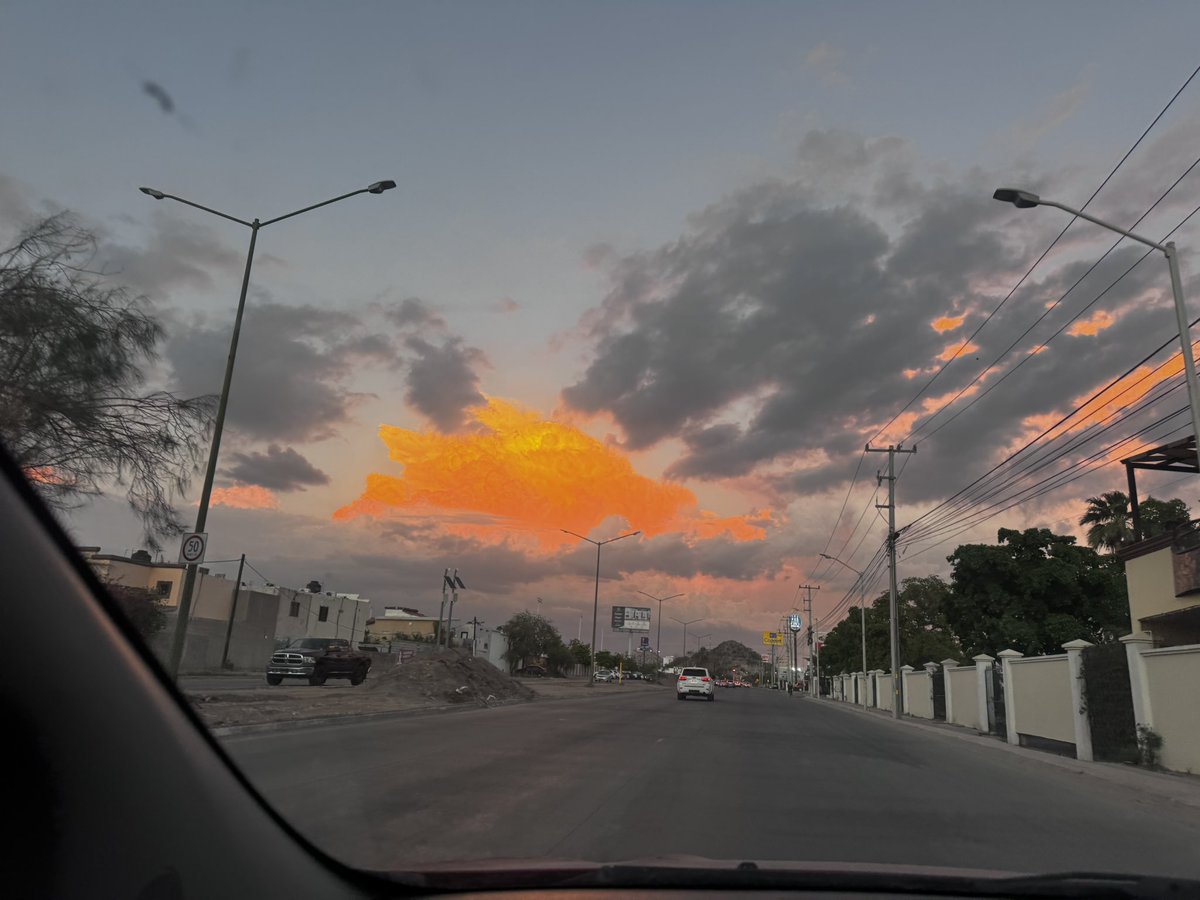 Vea usted el cielo de #Hermosillo