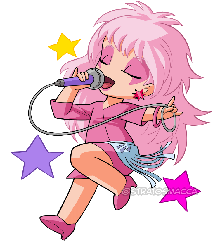 stratosmacca's tweet photo. One of the three stickers I did for my first appearance at #JemCon this month: JEM! 🌟 Also available on my store here: https://t.co/2VoLSt0POR

(Countdown to the vote winner for the new sticker reveal... 3 days away 👀) https://t.co/ImwA2ORsVz