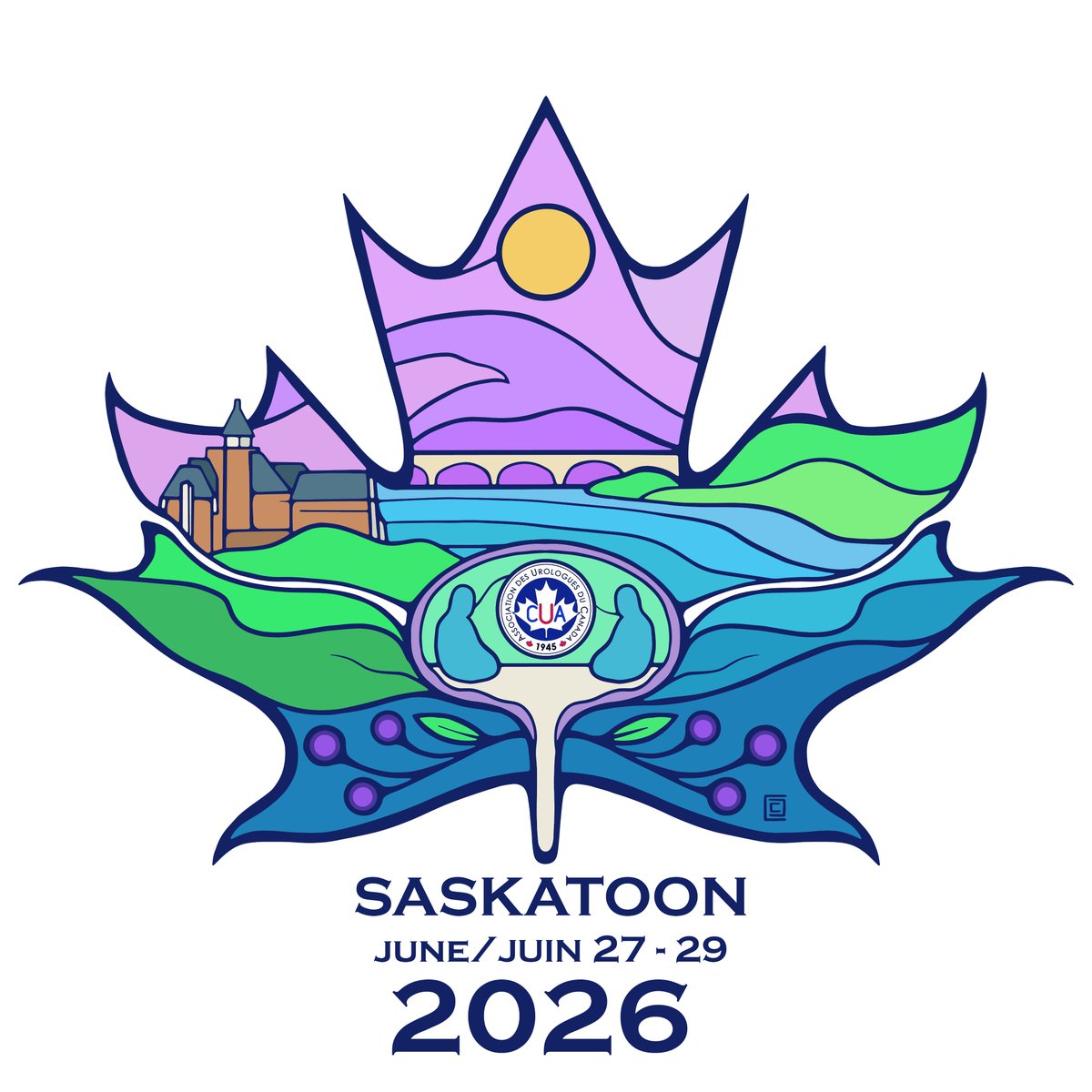 Canadian Urological Association (@canurolassoc) on Twitter photo The CUA26 logo by @inchipakwetrust blends Saskatoon's skyline with 6 Saskatoon berries—honoring Treaty 6 land. A symbol of gathering, knowledge-sharing, and connection, it reflects the spirit and purpose of #CUA26. #LetsGoSaskatooning The CUA26 logo by @inchipakwetrust blends Saskatoon's skyline with 6 Saskatoon berries—honoring Treaty 6 land. A symbol of gathering, knowledge-sharing, and connection, it reflects the spirit and purpose of #CUA26. #LetsGoSaskatooning