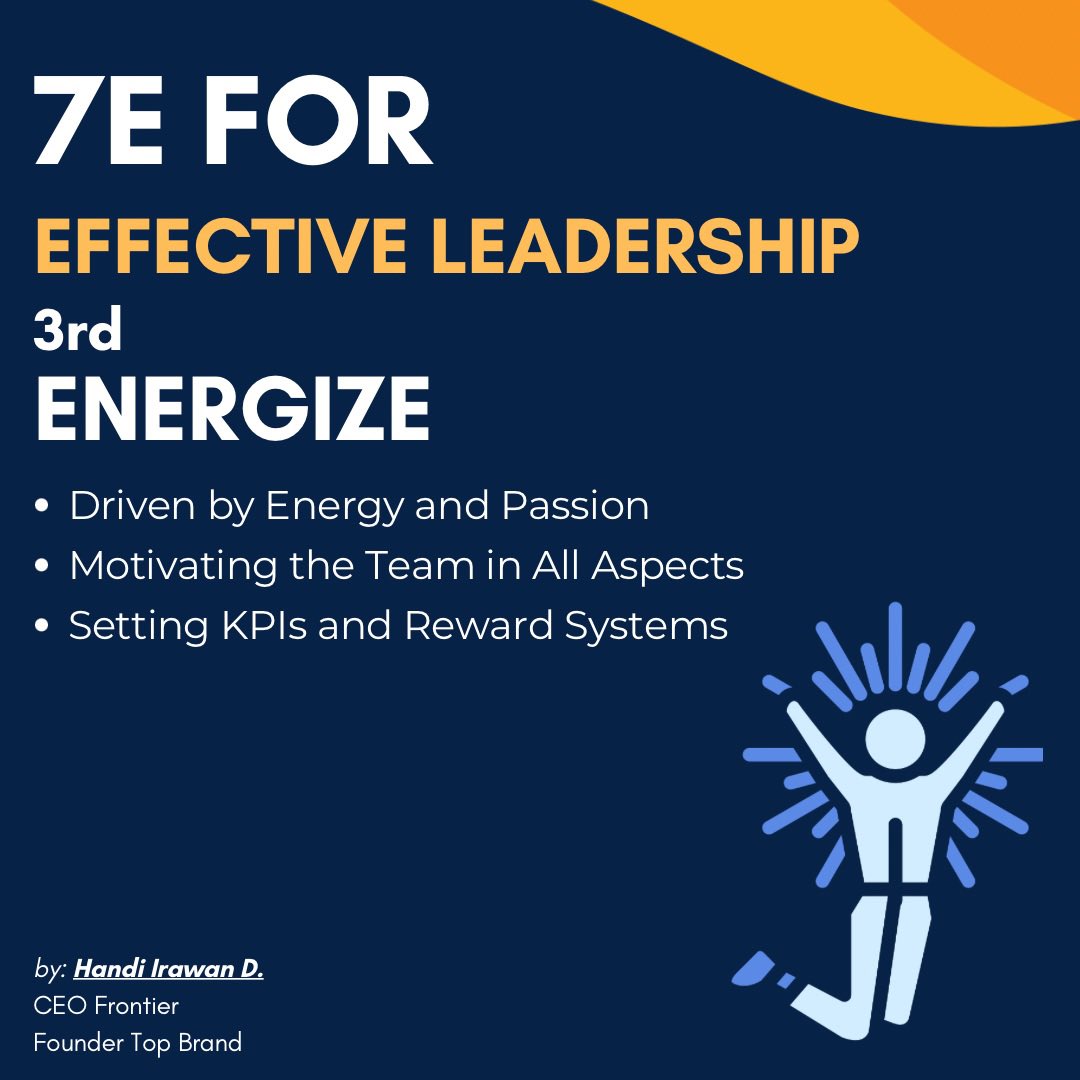 Great leaders energize by leading with passion, resilience, and positivity. Their enthusiasm fuels motivation, boosts morale, and keeps teams moving forward—even in tough times. #Leadership #Energize