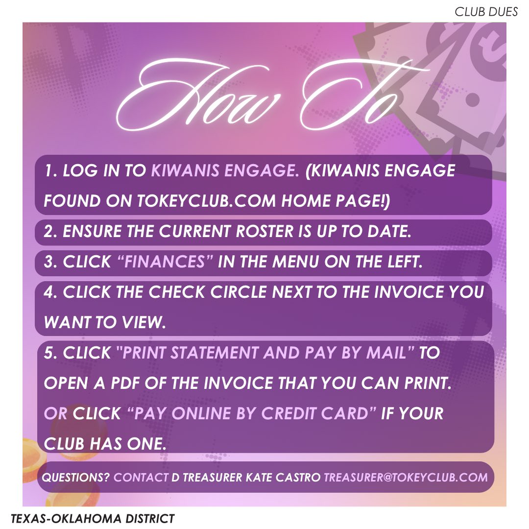 Club Dues! 💵💰 Learn more: