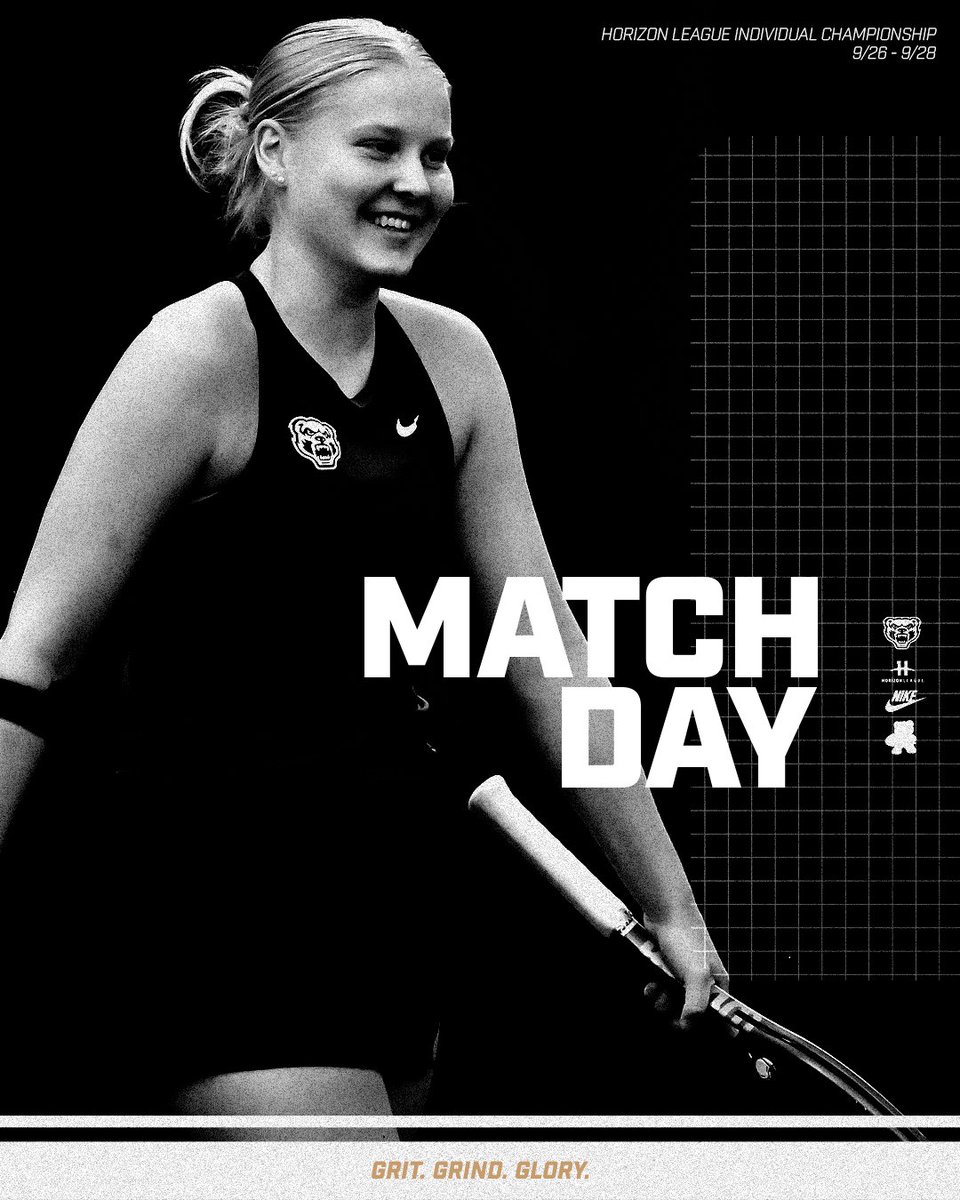 It's already that time 🏆

🆚 Horizon League Individual Championship
⏰ All Day, 9/26 - 9/28
📍YSU Indoor Tennis Center -- Youngstown, OH
📰 tinyurl.com/57nu5kew

#UnleashTheGrizz