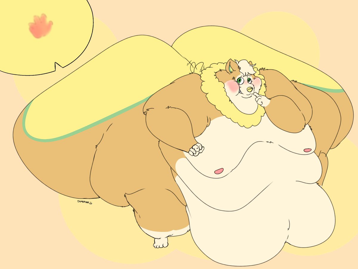 ✨️Commission for <a href="/LuisTheYamper/">Luis! 💛⚡</a> ✨️ 
 The bigger, the better🍑👋

#fatfurs #Commission #fatfurry