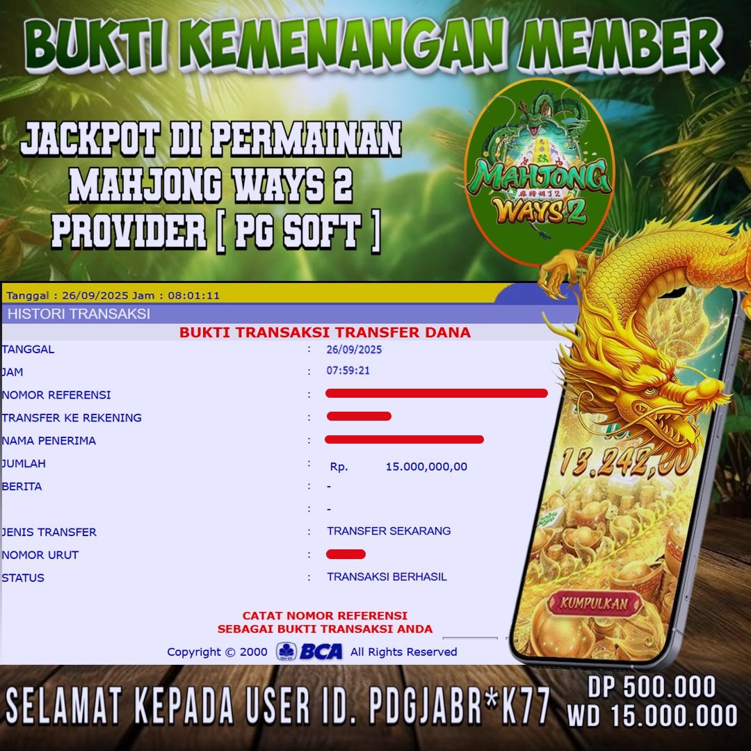 ReGoft5's tweet image. Kalau langkah kecil bisa bawa perubahan besar 🌟 masih mau ragu lagi?
🗓️Tanggal : 26 September 2025 
🌐Ketik di google : RAJA710
Min DP : 10.000 | Min WD : 25.000
#raja710 #rtp #qris #ChiChesterCity