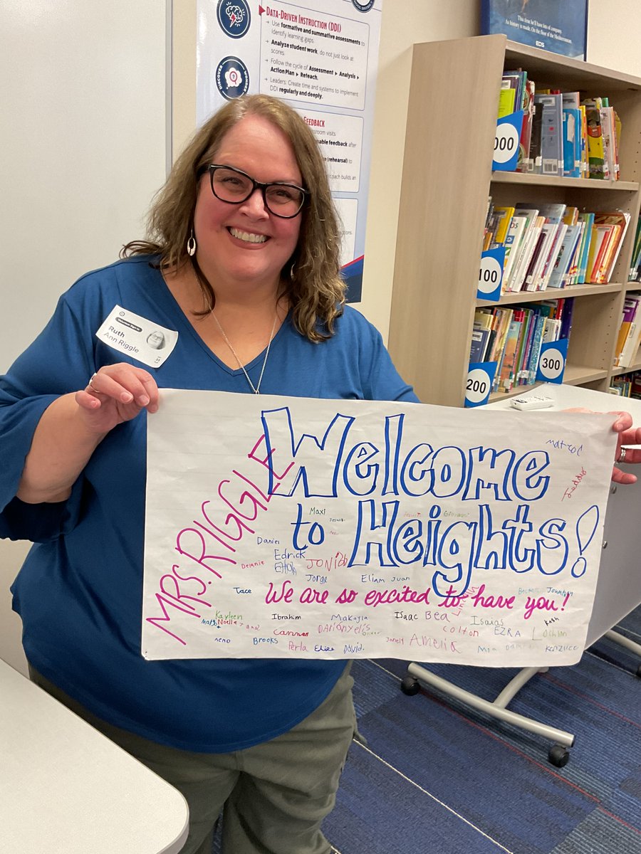 HeightsTx's tweet image. “Exciting day in the library! 📚✨ 2nd graders met aspiring author Mrs. Riggins, gave feedback on her characters, and even drew their own versions. Creativity + learning = magic! @RHeightsElem #RHESettingSail #RISDDreamBig #librariesinRISD”