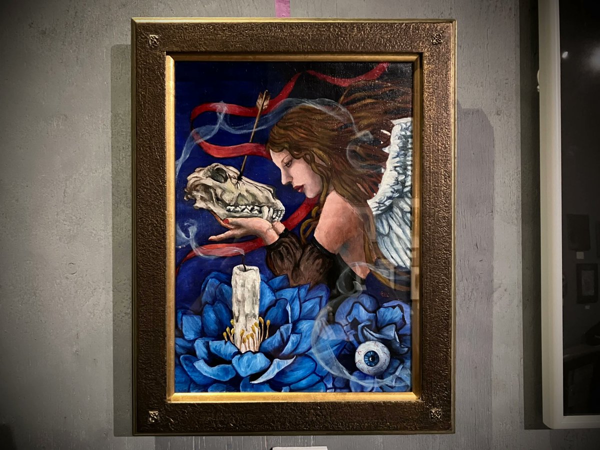 AjisaiGallery's tweet image. 【ECサイト作品紹介】

糸井桂子『畢生』

￥48,000

サイズ(mm)：334×243/(額装)410×320
素材：油絵具/ジェッソ/麻キャンバス
制作年：2025

gallery-hydrangea.square.site/product/-/LTS4…

10月末までの掲載となります。
銀行振込ご希望の場合はDM等にてお問合せ下さい。

#gallery_hydrangea_EC #DontForgetDeath