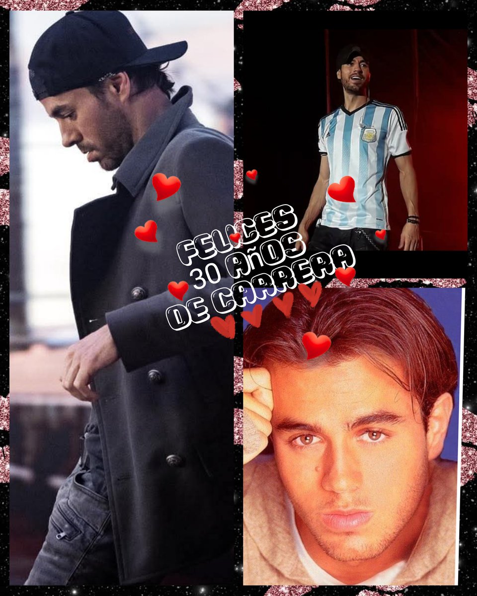 Felices 30 años de carrera al artista que amamos hace 30 años ! Todo el amor desde Argentina <a href="/enriqueiglesias/">Enrique Iglesias</a>