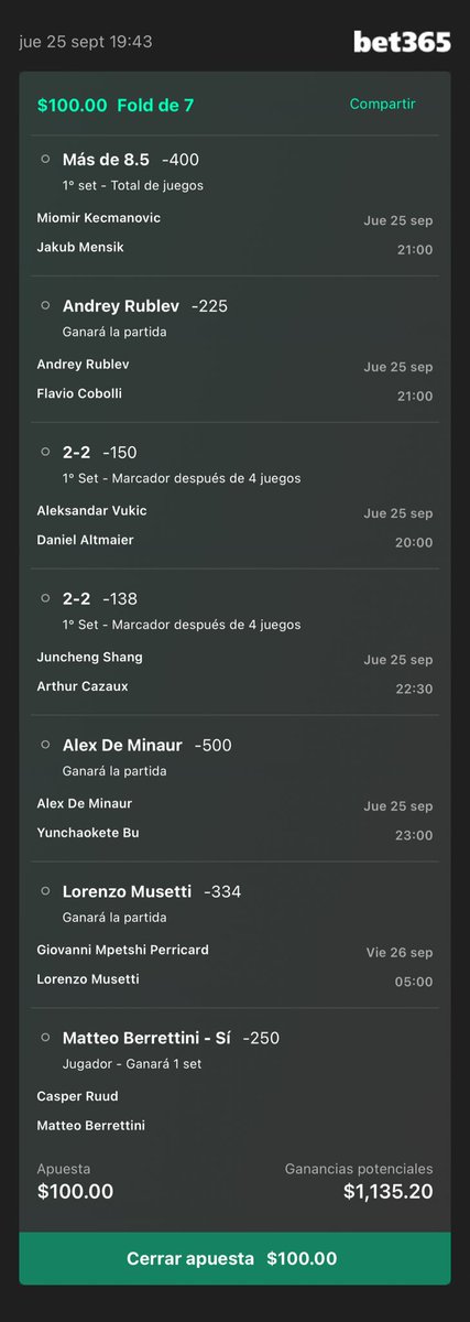 Vamos a ponerle sabor a la noche.

Agregar a su boleto de apuestas: bet365.mx/s/r/2tHv9