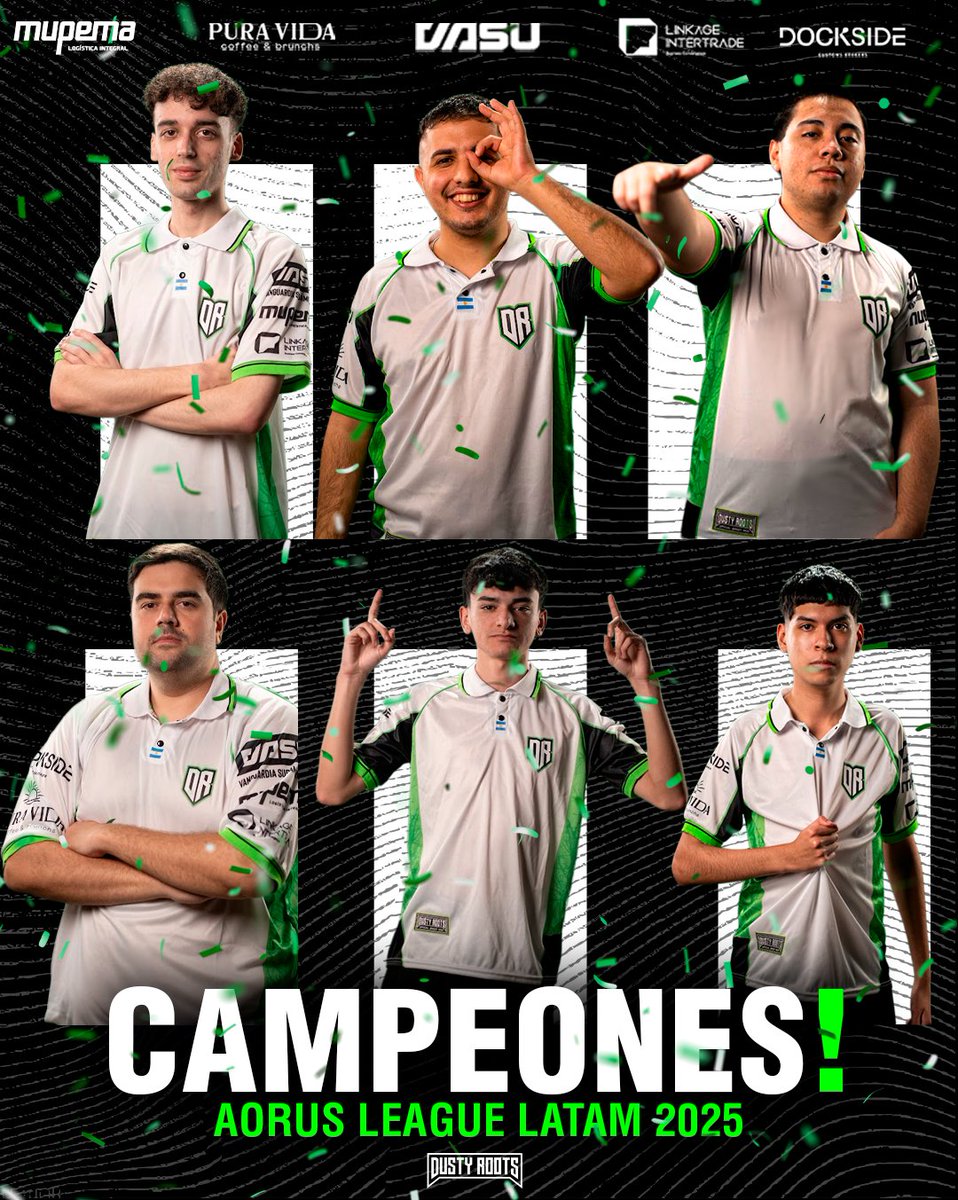 GoDustyRoots's tweet image. ㅤㅤㅤㅤㅤ🟩CAMPEONES🟩

FELICITACIONES CAMPEÓNES, SE LO MERECEN MÁS QUE NADIE, SOMOS BICAMPEONES DE @AORUSLATAM.

👑@tom1jed
👑@nextcsg0
👑@FraGuTyy
👑@rzzzk_
👑@meyern 

👑@ninrocs 
👑@Guxcs2 

Así salió la Final ante @procyonteam:
❌4-13 en Inferno
✅13-8 en Nuke
✅16-12 en…