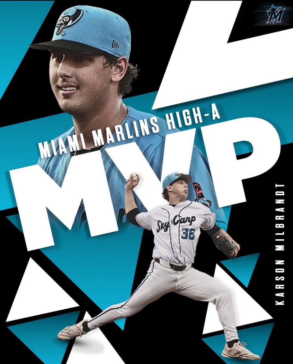 <a href="/KarsonMilbrandt/">Karson Milbrandt</a> earns the <a href="/Marlins/">Miami Marlins</a> High-A MVP