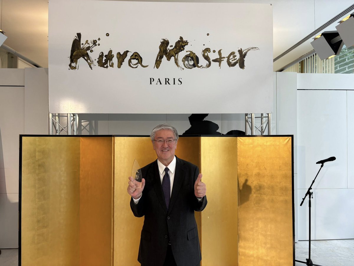 tenju_1830's tweet image. 日本時間9月24日、Kura Master2025の表彰式が在フランス日本国大使公邸で行われました。

社長の大井が表彰式に出席。2022年生酛の部で招待されて以来、2度目の渡仏です。

今回は古酒部門1位となる「審査員賞」を受賞いたしました！

良い流れで今期の酒造りも間もなくスタートです！

#天寿…