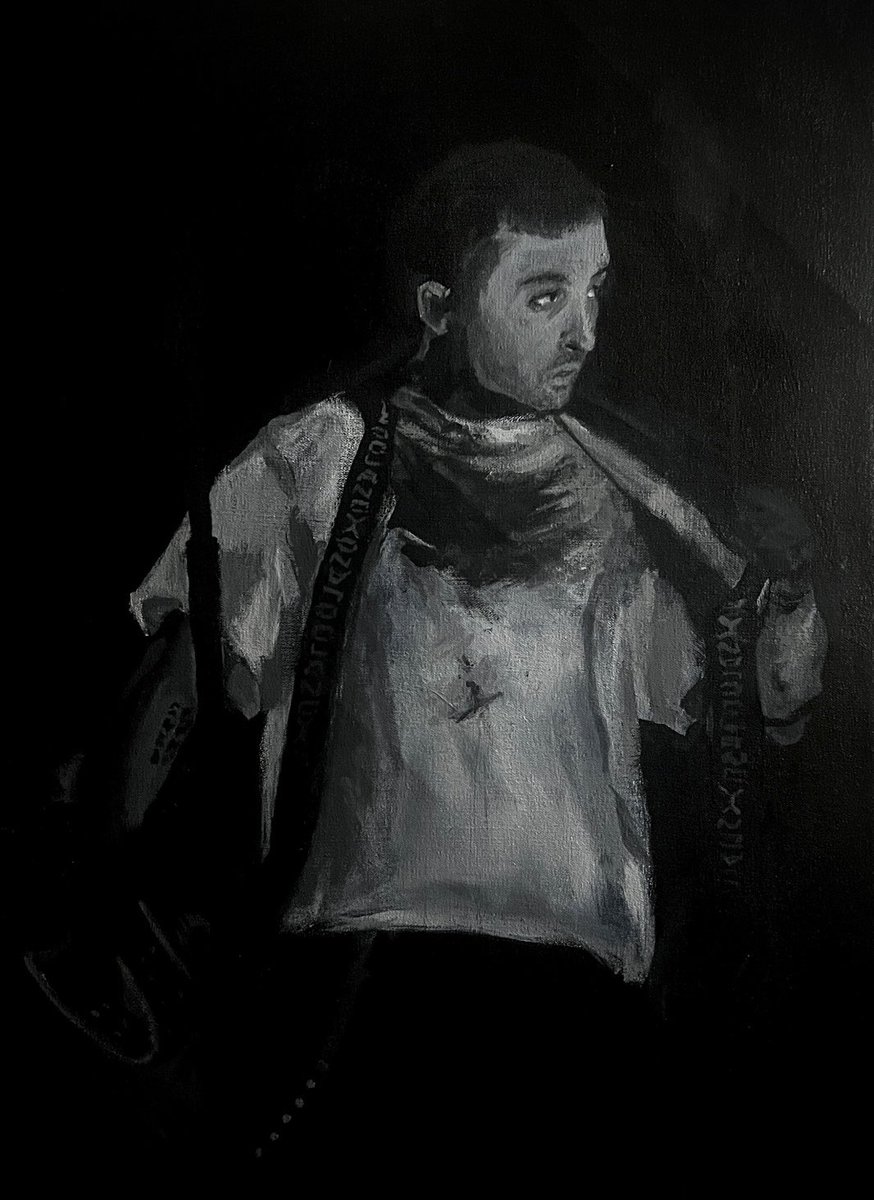 frozendistorted's tweet image. move it up , move it up

acrylic on hand stretched canvas 
60cm x 45cm

reference photo from toronto n2 by the lovely @ashpasia &amp;lt;3

total time for completion; 4 hours

#cliqueart #twentyonepilots #breach