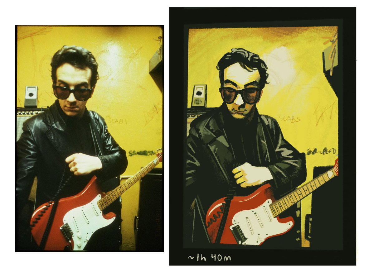 elvis costello color study