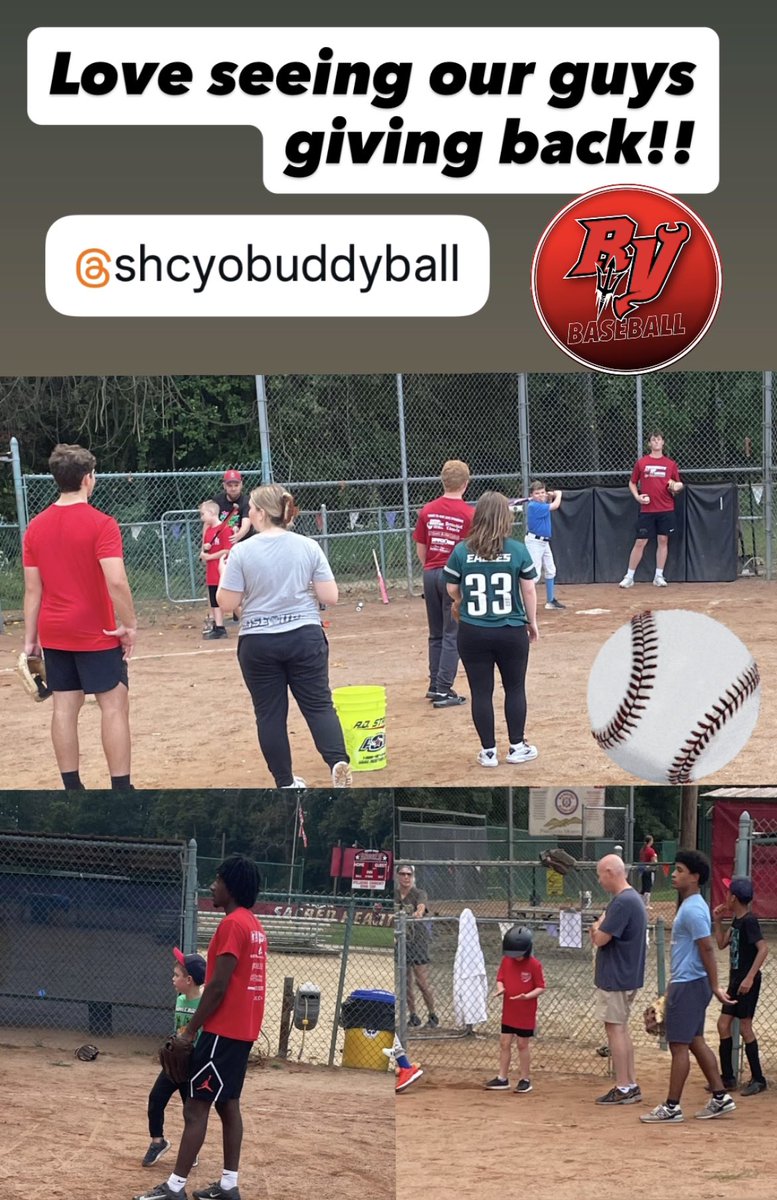 Community&gt;Everything.  Teaching the game &amp; having a blast at Buddy Ball! 🔱⚾️