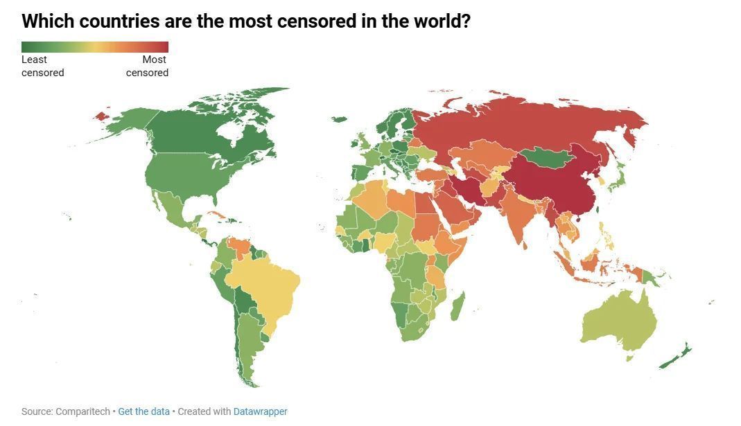 Which Countries Censor The Internet The Most