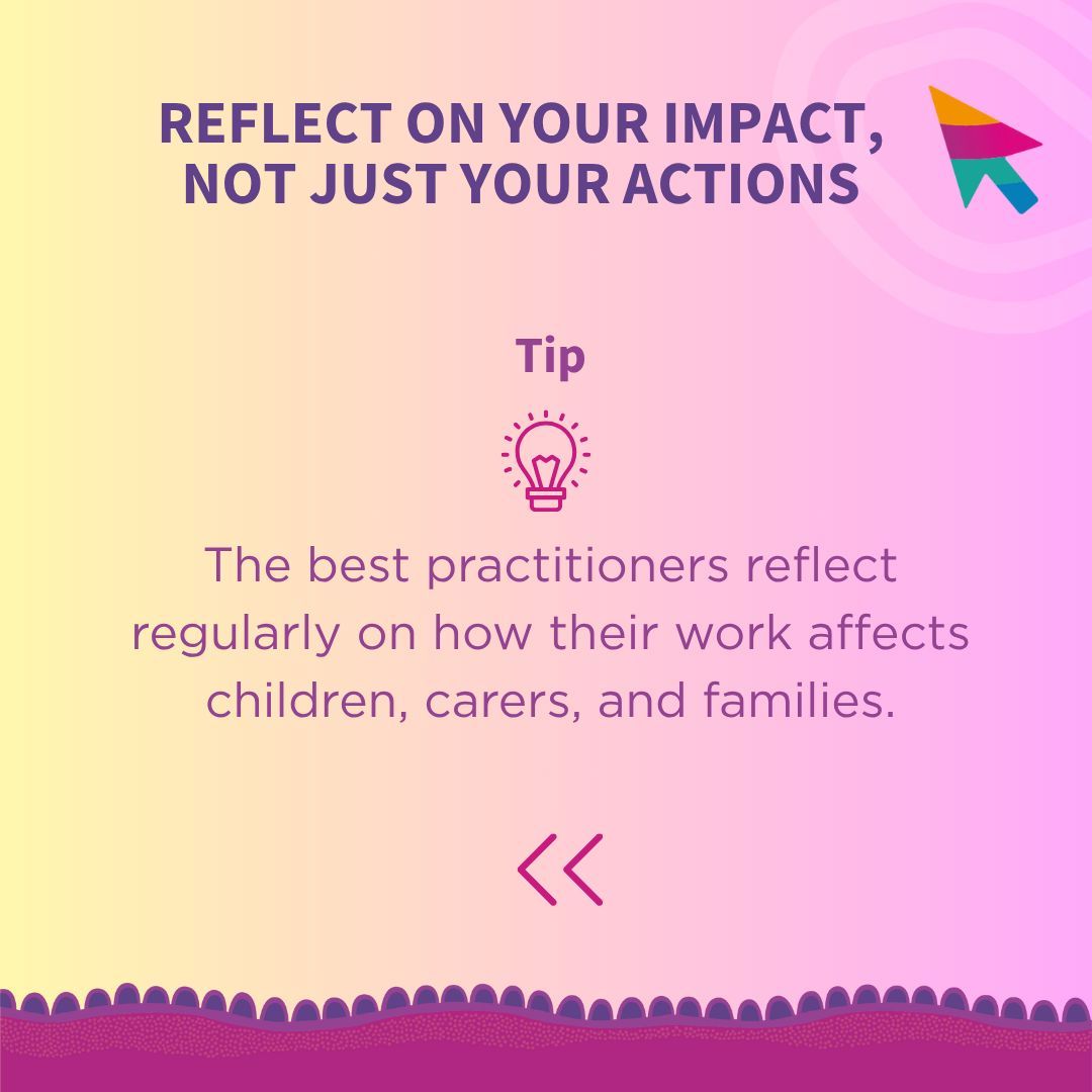 PSPHub's tweet image. Reflect on Your Impact, Not Just Your Actions 
Swipe left to learn more

psplearninghub.com.au

#psplearninghub #praticetips #casework #caseworkertraining