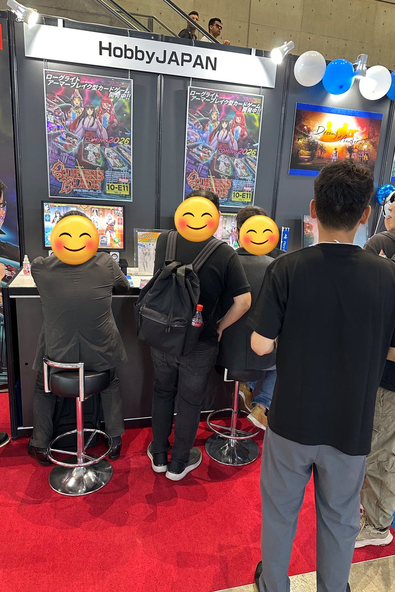 qb_rebuild's tweet image. TGS2025 二日目開催です
昨日は多くの方に試遊いただき、クイーンズブレイド リビルドで古代の王女メナスの絵をご担当いただきましたNiθ先生にもお越しいただきました
ご来場いただいた方は是非お立ち寄りください

#QBrebuild